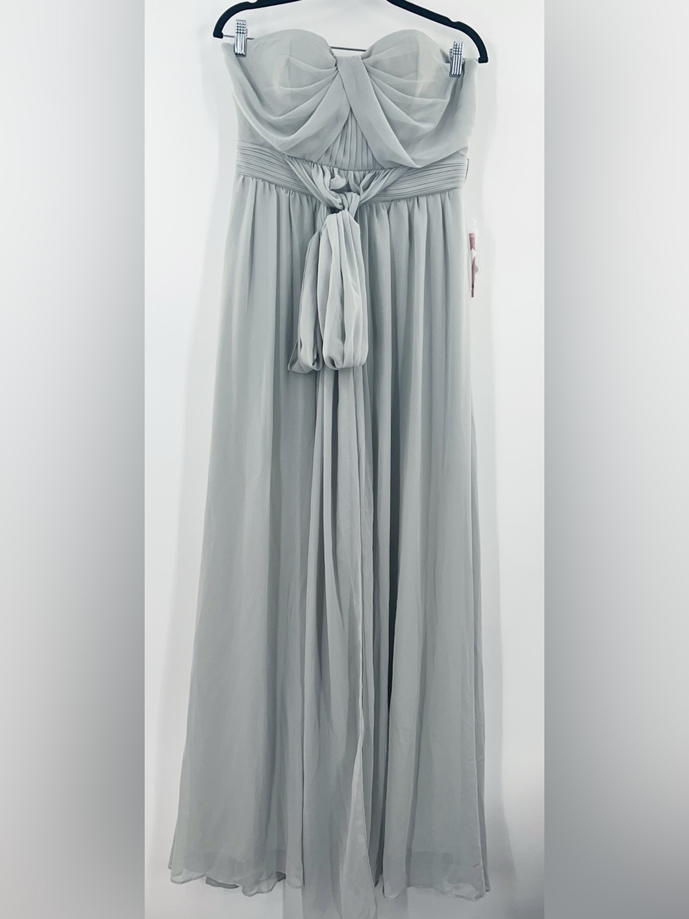 Birdy Grey NWT Grace Covertible Dress in Chiffon Dove Gray size Large - Picture 3 of 15